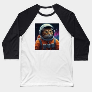 ATRONAUT CAT SPACE Baseball T-Shirt